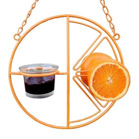 Oriole Bird Feeder Orange Fruit Outdoor Garden Metal Hanging Drinking Grape Jelly Container Farm Hummingbird Automatic Portable