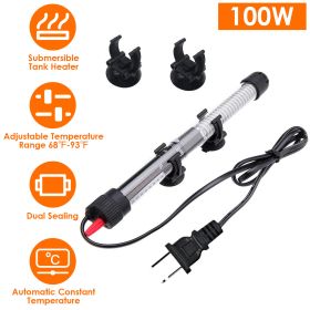 Submersible Aquarium Heater 100W Adjustable Fish Tank Heater