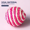 Sisal ball cat toy ball amusing cat walking toys cat scratching ball pet supplies G376A