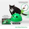 Cat Toys Interactive Motion Cat Feather Mice Teaser Toys with Smart Electronic Random Moving Feather and Mouse Cat Teaser Toys for Cats and Kittens