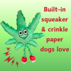 MJ the Weed Leaf 420 Dog Toy