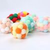 Cat Toy Balls Cat Interactive Toy Plush Artificial Colorful Cats Teaser Toy Pet Supplies Interactive 4CM Mouse Cage Plush Toys