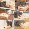 Cat Toy,Interactive Whack-a-mole Solid Wood Toys for Cats