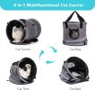 MewooFun 3 in 1 Cat Carrier Bed Foldable Tunnel Pet Travel Carrier Bag Cat Bed