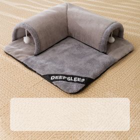 Warm And Thickened Pet Nest Products (Option: Grey-M)