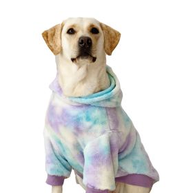 Tie Dyed Large Dog Clothing Warm (Option: M)