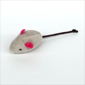 Cat Toy Simulation Little Mouse Self-happiness Mint Toy Scratch-resistant Plush Pet Supplies (Option: Light Gray Rose Red-Mouse 10x25cm)