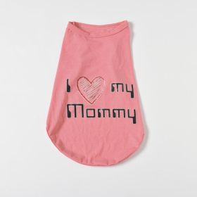 Fashion Personalized Dog Cartoon Vest (Option: Pink-XS)