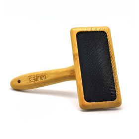 Goldpets Bamboo And Wood Air Cushion Needle Comb Long Hair Cat And Dog Open Knot Wooden Needle Comb Pet Beauty Slicker Brush (Option: No-S)