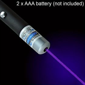 Laser Pointer High Power Fire Military Burning Green Light Visible Beam Powerful Hunting Accessories Cat Toy Torch Laser Pen (Color: Purple)