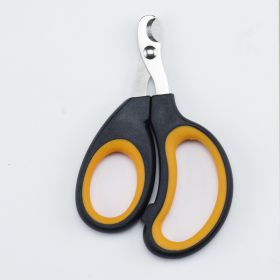 Pet Supplies For Cats And Dogs Nail Scissors (Option: Black Orange-Without Packaging)