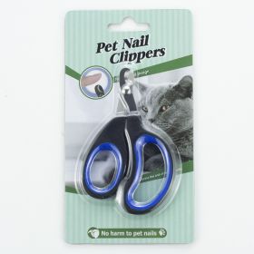 Pet Supplies For Cats And Dogs Nail Scissors (Option: Black Dark Blue-With Packaging)