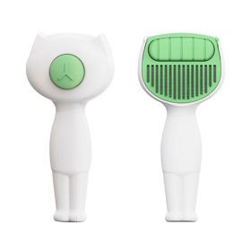 One-click Cleaning For Pets Except Hair Comb (Option: White Green)