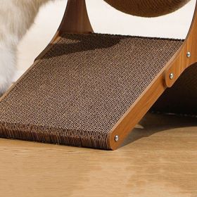 Ferris Wheel Vertical Wear-resistant Cat Scratch Board (Option: Replacement Refill)