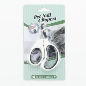 Pet Supplies For Cats And Dogs Nail Scissors (Option: White Black-With Packaging)