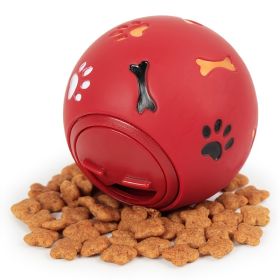 Food Dispensing Dog Toys; Pet Ball Toys; Rubber Slow Feeder Dog Puzzle Toys; Dog Treat Balls (Color: Blue)