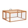 Folding Rabbit Hutch with Roosting Bar;  Wood Collapsible Guinea Chick Run;  Outdoor Bunny Cage;  Portable XH