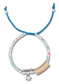 Touchcat Lucky Charms Designer Cable Necklace Cat Collar (Color: Blue)