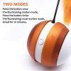 Rolling Pet Toys Interactive 360 Degree Automatic Self Rotating LED Light Sound Cat Chaser Ball Exercise with Detachable Feather