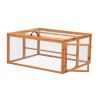 Folding Rabbit Hutch with Roosting Bar;  Wood Collapsible Guinea Chick Run;  Outdoor Bunny Cage;  Portable XH