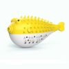 Fish Shape Built-in Small Bell Cat Pet Toothbrush Refillable Catnip Simulation Fish Teeth Cleaning 2 in 1 Chew Toys