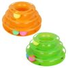 Pet Cat Crazy Ball Disk Interactive Toys Amusement Plate Trilaminar Funny Toy