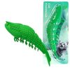 Lobster Shape Cat Toothbrush Interactive Chewing Catnip Toy Dental Care for Kitten Teeth Cleaning Leaky Food Device Natural Rubber Bite Resistance