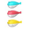 Fish Shape Built-in Small Bell Cat Pet Toothbrush Refillable Catnip Simulation Fish Teeth Cleaning 2 in 1 Chew Toys