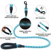 Pet Leash Reflective Strong Dog Leash 1.5M Long with Comfortable Padded Handle Heavy Duty Training Durable Nylon Rope Leashes