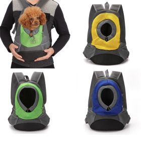 Pet Carriers Comfortable Carrying for Small Cats Dogs Backpack Travel Breathable Mesh Bag Durable Pet Dog Carrier Bag (Color: green)