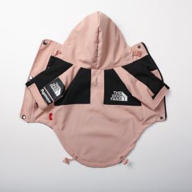 Windproof And Rainproof Large Dog Raincoat Pet Shell Jacket (Option: Pink Shell Jacket-XL)