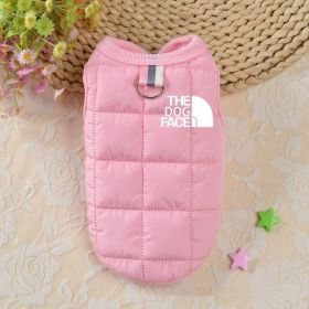 New Fleece-lined Pet Dog Clothing (Option: Pink-XXL)